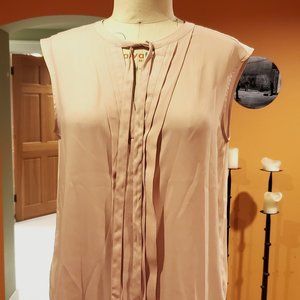 Ann Taylor blush pink blouse